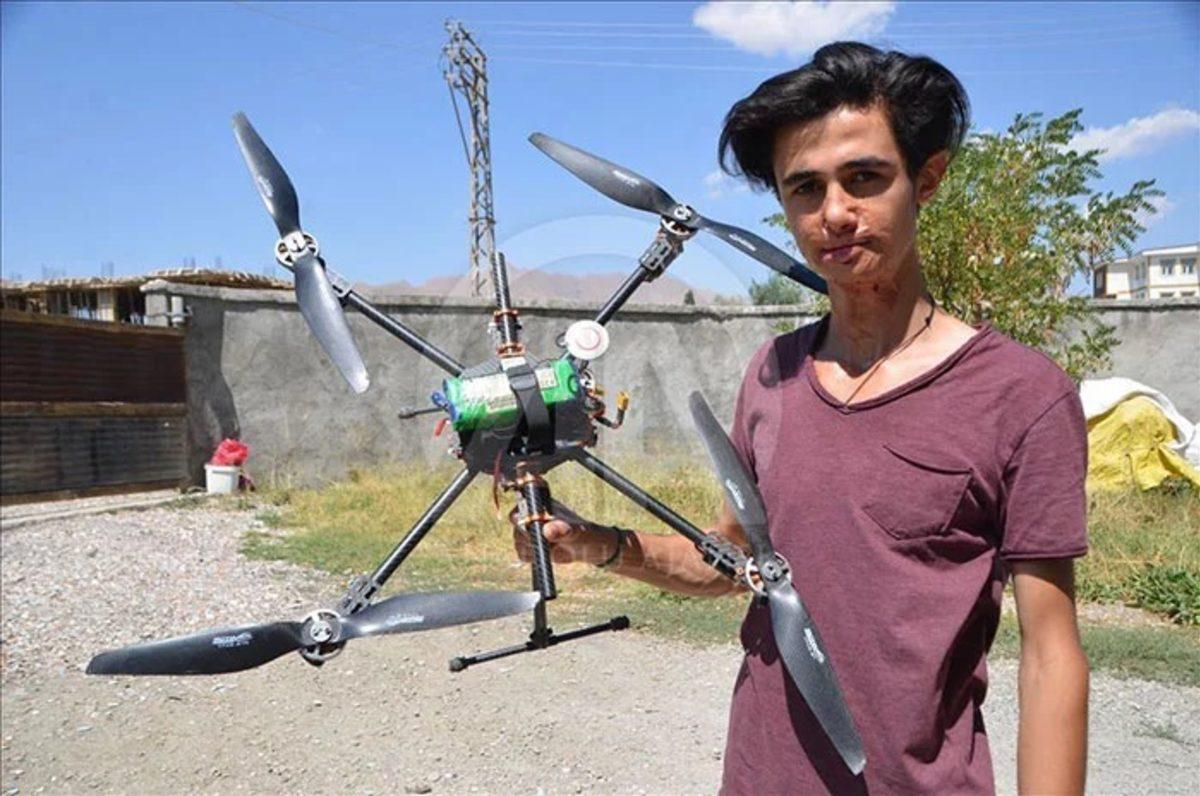 Hurda Malzemelerden Drone Yapan Genç ’TEKNOFEST’e Katılacak