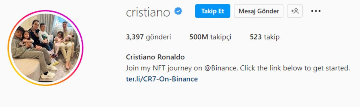 Cristiano Ronaldo, Instagram’da 500 Milyon Takipçiye Ulaştı! İşte Instagram’da En Çok Takipçiye Sahip 20 Kişi
