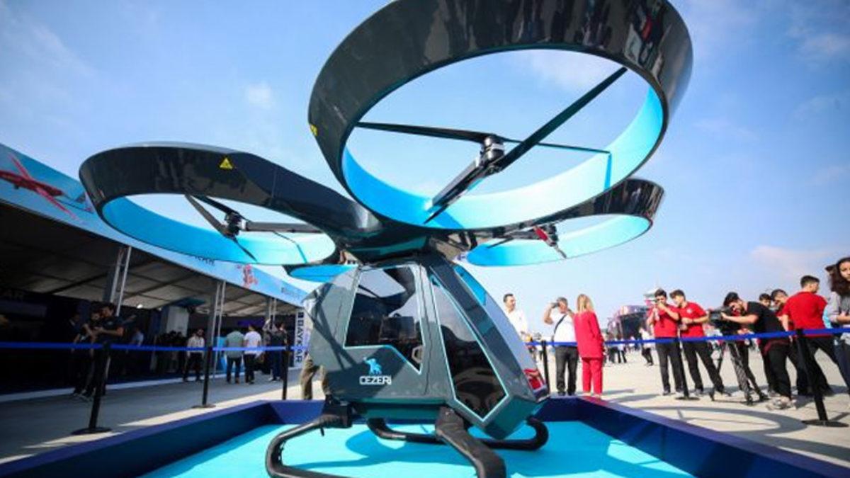 İlk Yerli Uçan Araba ’Cezeri’ Teknofest’te Sergilendi