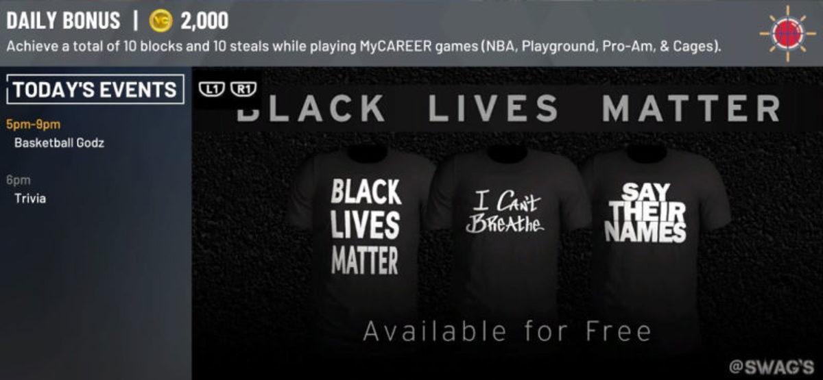 NBA 2K20, Tüm Oyuncularına Ücretsiz Olarak “I Can’t Breathe” Yazılı T-Shirtler Veriyor
