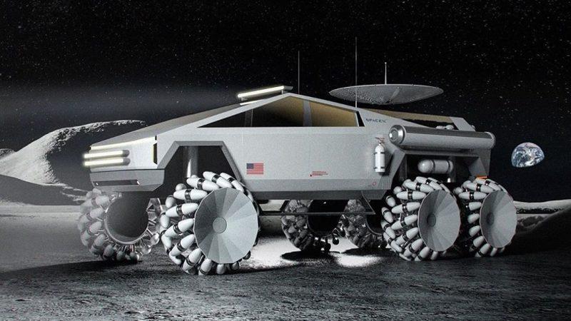 Cybertruck’ın Ay Görevi İçin Dönüştürüldüğü Muhteşem Konsept Tasarım