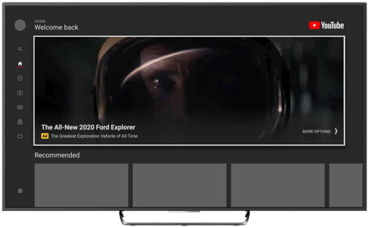 YouTube, TV Uygulamasında Ana Ekranı Reklamla Kaplayacak Bir Özellik Test Ediyor