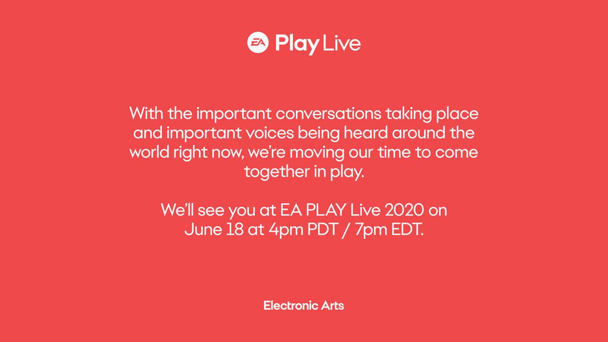 Electronic Arts, Play Live 2020 Etkinliğinin Ertelendiğini Duyurdu