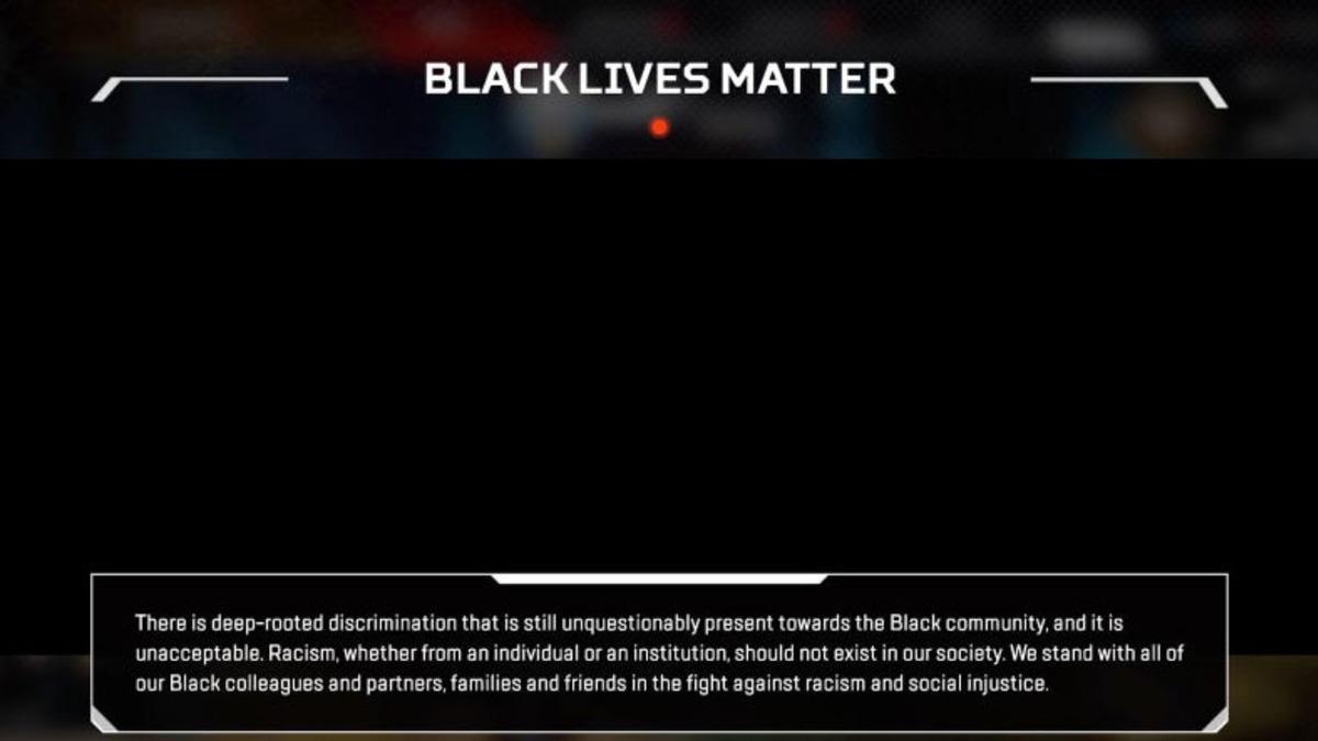 Apex Legends,  Oyunculara ‘Black Lives Matter’ Mesajı Göstermeye Başladı