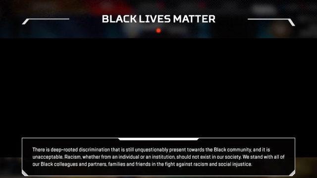 Apex Legends, Oyunculara ‘Black Lives Matter’ Mesajı Göstermeye Başladı