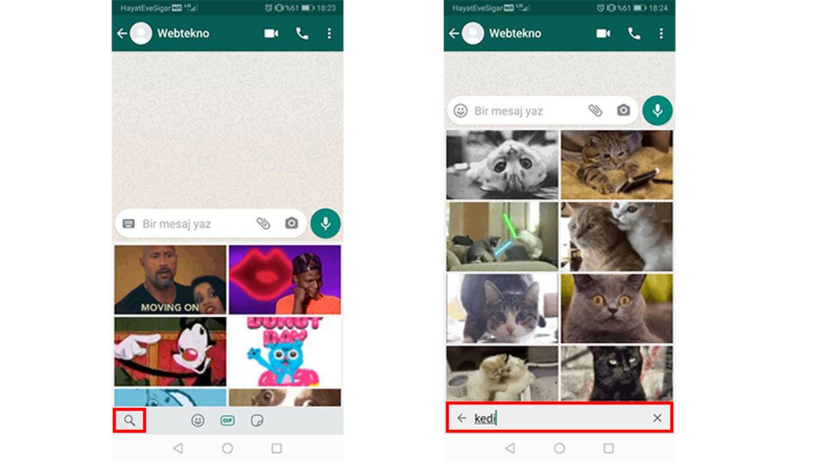 WhatsApp’ta GIF Nasıl Gönderilir?
