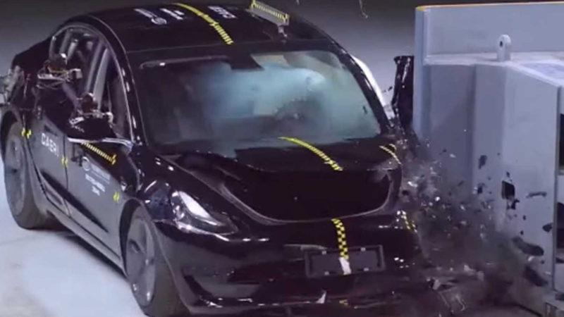 Çin Malı Tesla Model 3, Ön ve Yan Çarpışma Testlerine Girdi (Video)
