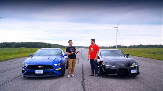 2020 Toyota Supra ve Ford Mustang GT Arasındaki Nefes Kesen Drag Yarışı (Video)