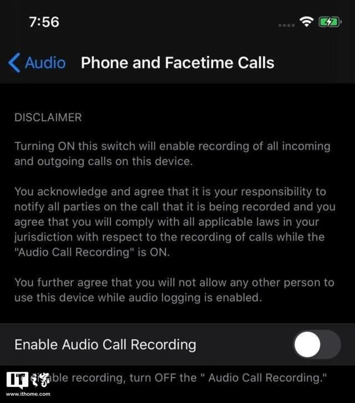 iOS 14 ile iPhone’lara Arama Kaydetme Özelliği Gelebilir