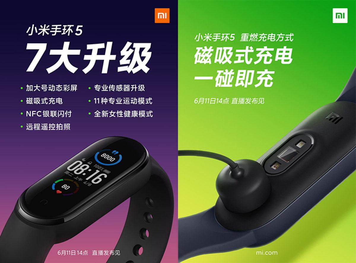 Xiaomi, Mi Band 5’in Manyetik Şarj Dahil 7 Özelliğini Açıkladı