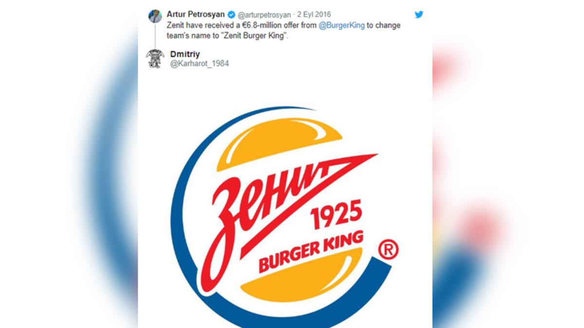 McDonald İsimli Futbolcu, Sponsoru Burger King Olunca Formadaki İsmini Değiştirdi