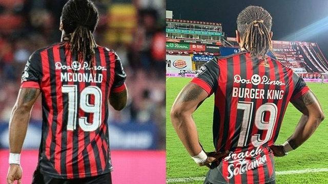 McDonald İsimli Futbolcu, Sponsoru Burger King Olunca Formadaki İsmini Değiştirdi