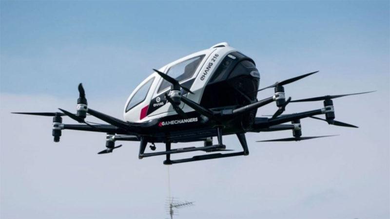 Gelecekte Yolcu Taşıyabilecek Uçan Taksi Sistemi Çin’de Tanıtıldı