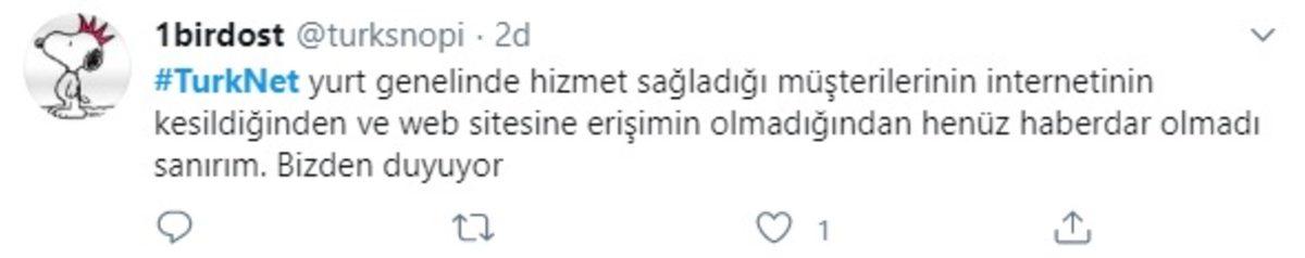 Türkiye Genelindeki TürkNet Kullanıcıları İnternete Erişim Sorunları Yaşıyor