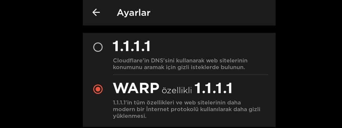 Kullanabileceğiniz En Güvenilir, Ücretsiz ve Reklamsız VPN Uygulaması: 1.1.1.1