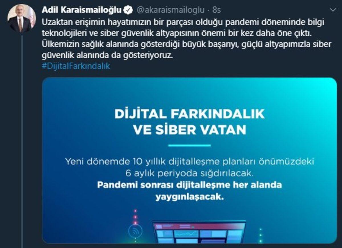 Ulaştırma ve Altyapı Bakanı: 4040 Kişilik Siber Olaylara Müdahale Ekibimizle İş Başındayız