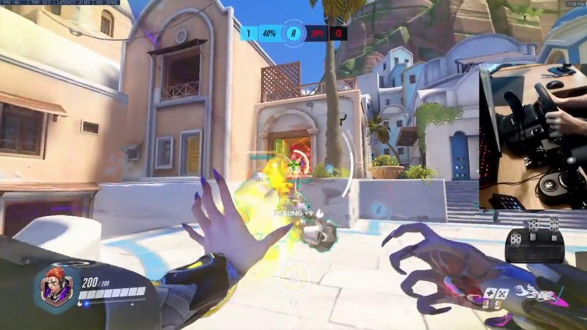 Direksiyon Setiyle Overwatch Oynayan Twitch Yayıncısı, Rakiplerine Kök Söktürdü