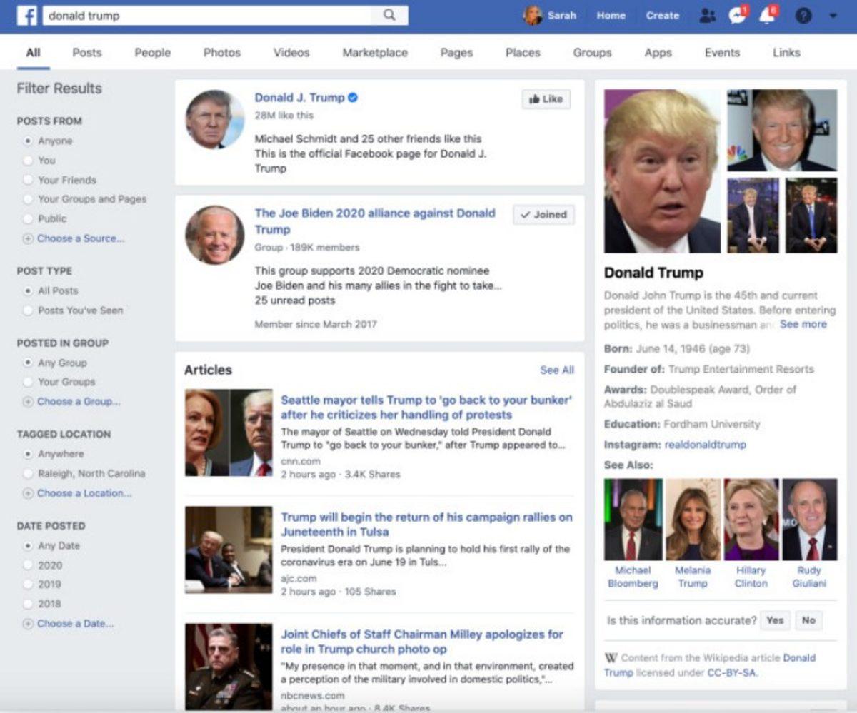 Facebook, Arama Sonuçlarında Google Gibi Wikipedia Kartları Gösteren Bir Özellik Test Ediyor