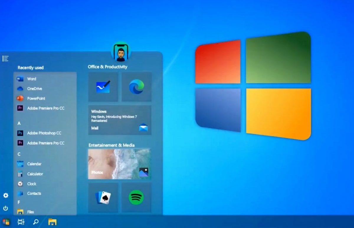 Bakıp Bakıp Derin Bir İç Çekeceğiniz Windows 7 2020 Edition Konsepti (Video)