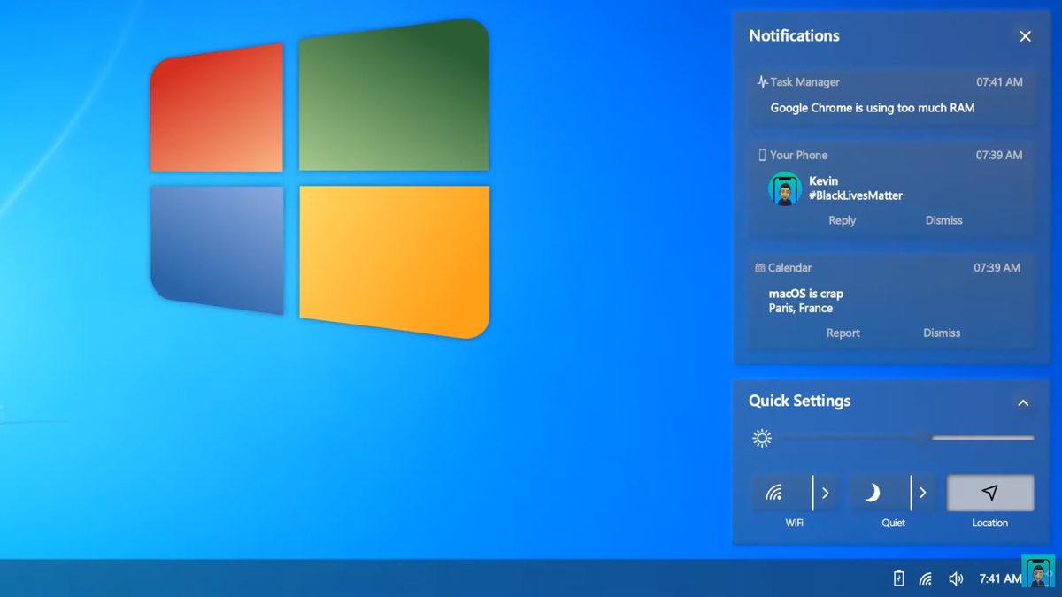 Bakıp Bakıp Derin Bir İç Çekeceğiniz Windows 7 2020 Edition Konsepti (Video)