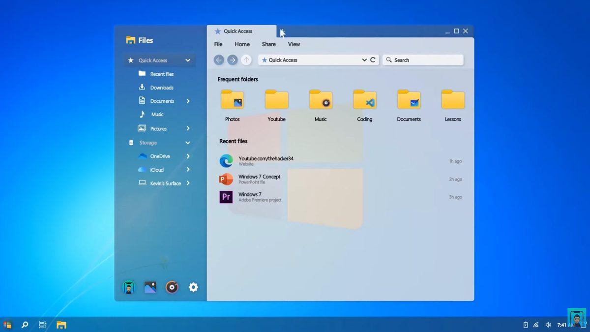 Bakıp Bakıp Derin Bir İç Çekeceğiniz Windows 7 2020 Edition Konsepti (Video)