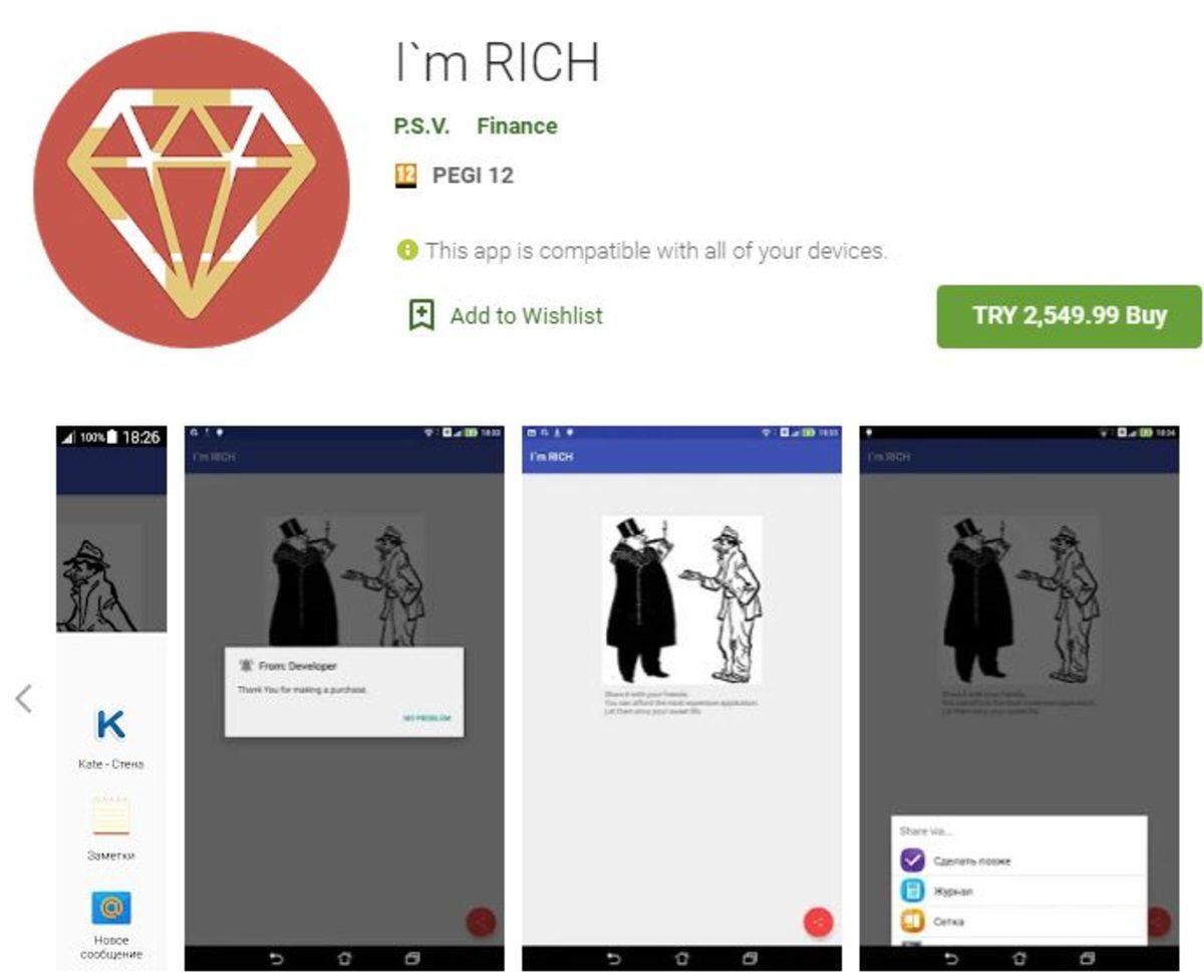 Google Play’de Satışa Sunulan En Pahalı 13 Android Uygulaması