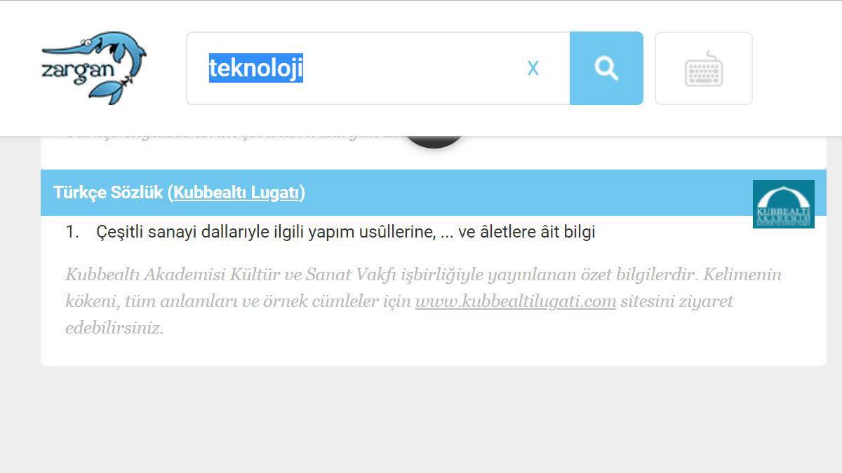 Çoğu Kişinin Favori Türkçe İngilizce Sözlük Uygulaması: Zargan