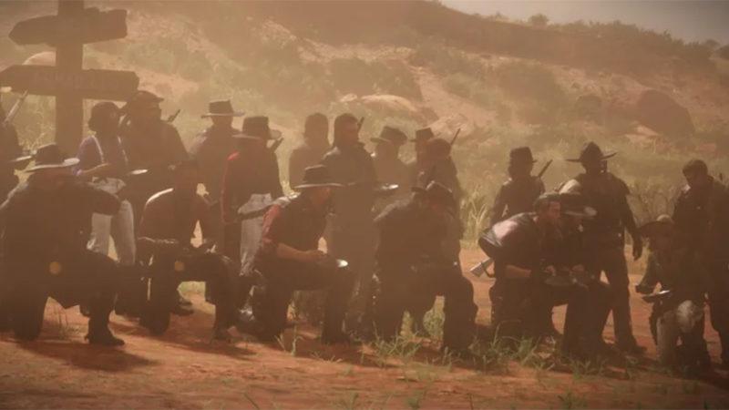 Red Dead Online Oyuncularının Ellerinde Birer Kase Çorbayla Haritayı Turladığı İlginç Etkinlik