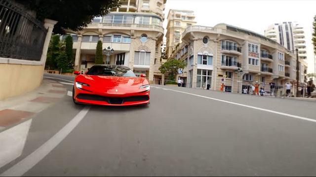 Ferrari SF90 Stradale’nin Monako Caddelerini Yarıp Geçtiği Kısa Film
