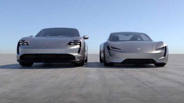 Tesla Roadster ile Porsche Taycan’ın Tasarımlarını Karşılaştıran Video