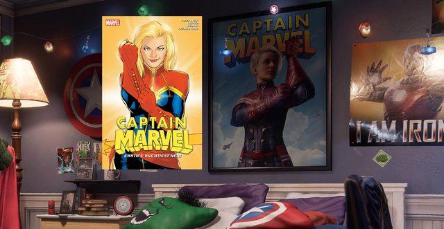 Captain Marvel’ın, Marvel’s Avengers’a Beklenenden Erken Geleceğini Gösteren Duvar Kağıtları