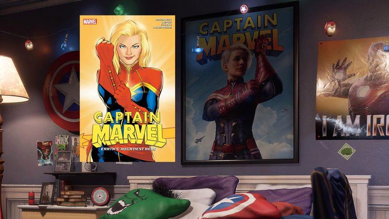 Captain Marvel’ın, Marvel’s Avengers’a Beklenenden Erken Geleceğini Gösteren Duvar Kağıtları