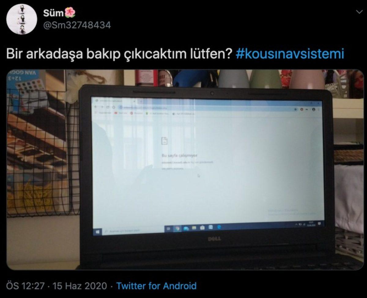 Kocaeli Üniversitesi’nin Online Sınav Sisteminin Çökmesine Sosyal Medyadan Gelen Tepkiler