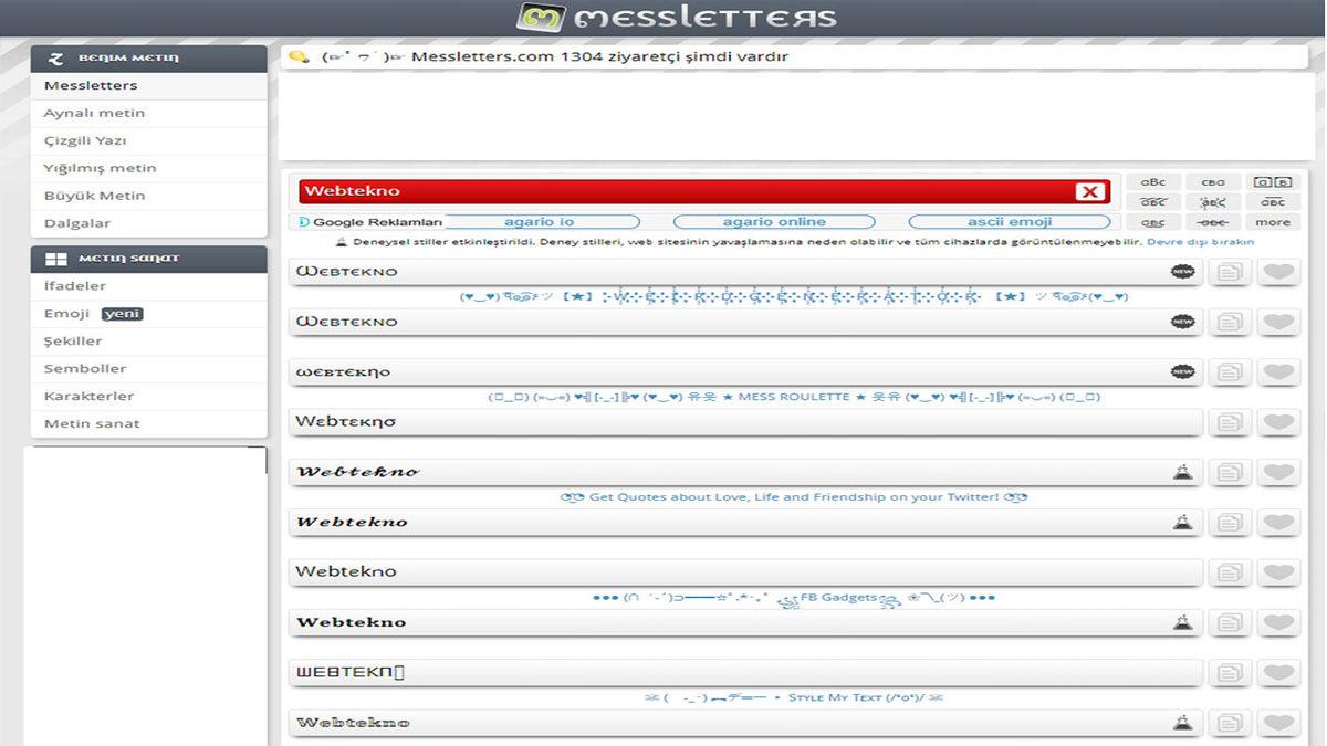 Şekilli Şukullu Nick Oluşturabileceğiniz 9 İnternet Sitesi