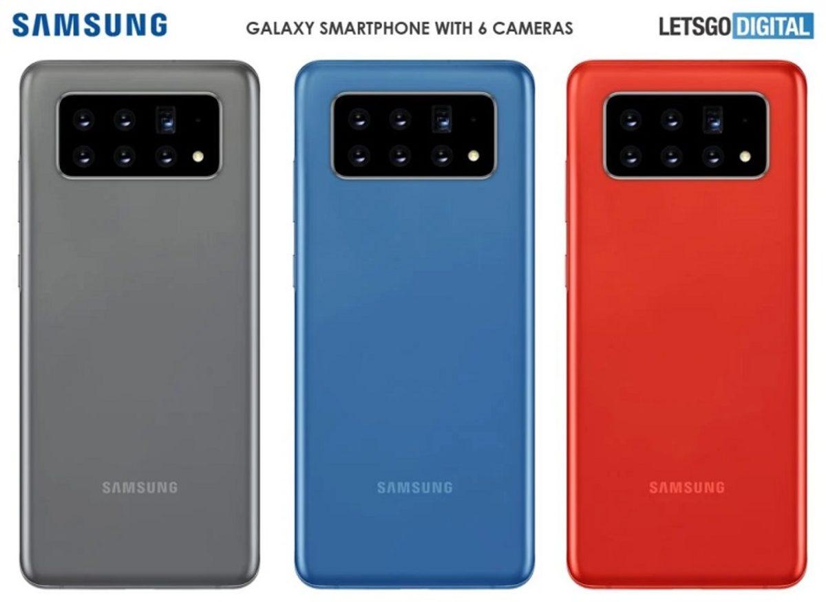 Samsung, Beşi Hareketli Sensör Olan 6 Kameralı Bir Telefon Patenti Aldı