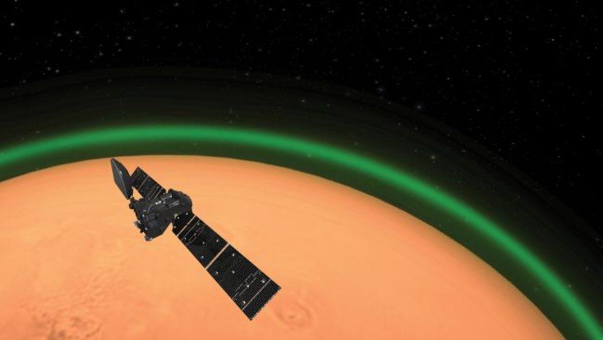 Mars’ın Atmosferinde Yeşil Bir Parıltı Gözlemlendi