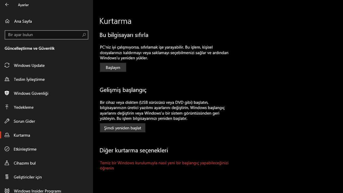 Microsoft, ‘Yeni Başlangıç’ Özelliğinin Aslında Bozulmadığını Bildirdi
