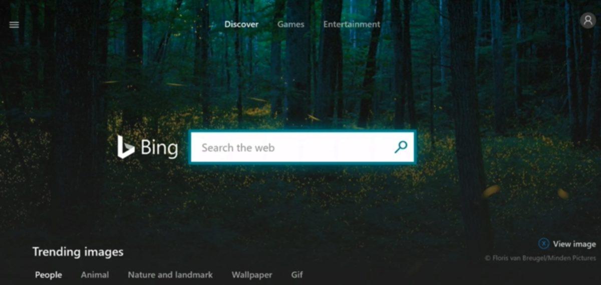 Microsoft, Xbox İçin Bing Uygulamasını Yayınladı