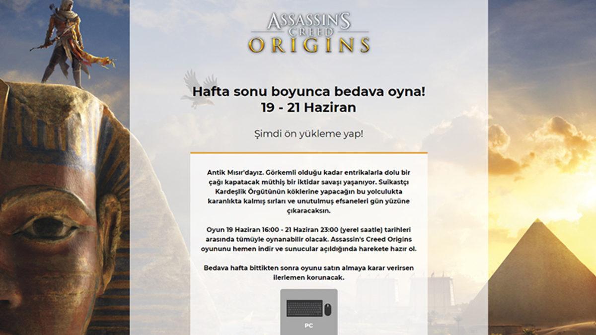 Assassin’s Creed: Origins, Hafta Sonu Boyunca Ücretsiz Oynanabilir Oldu