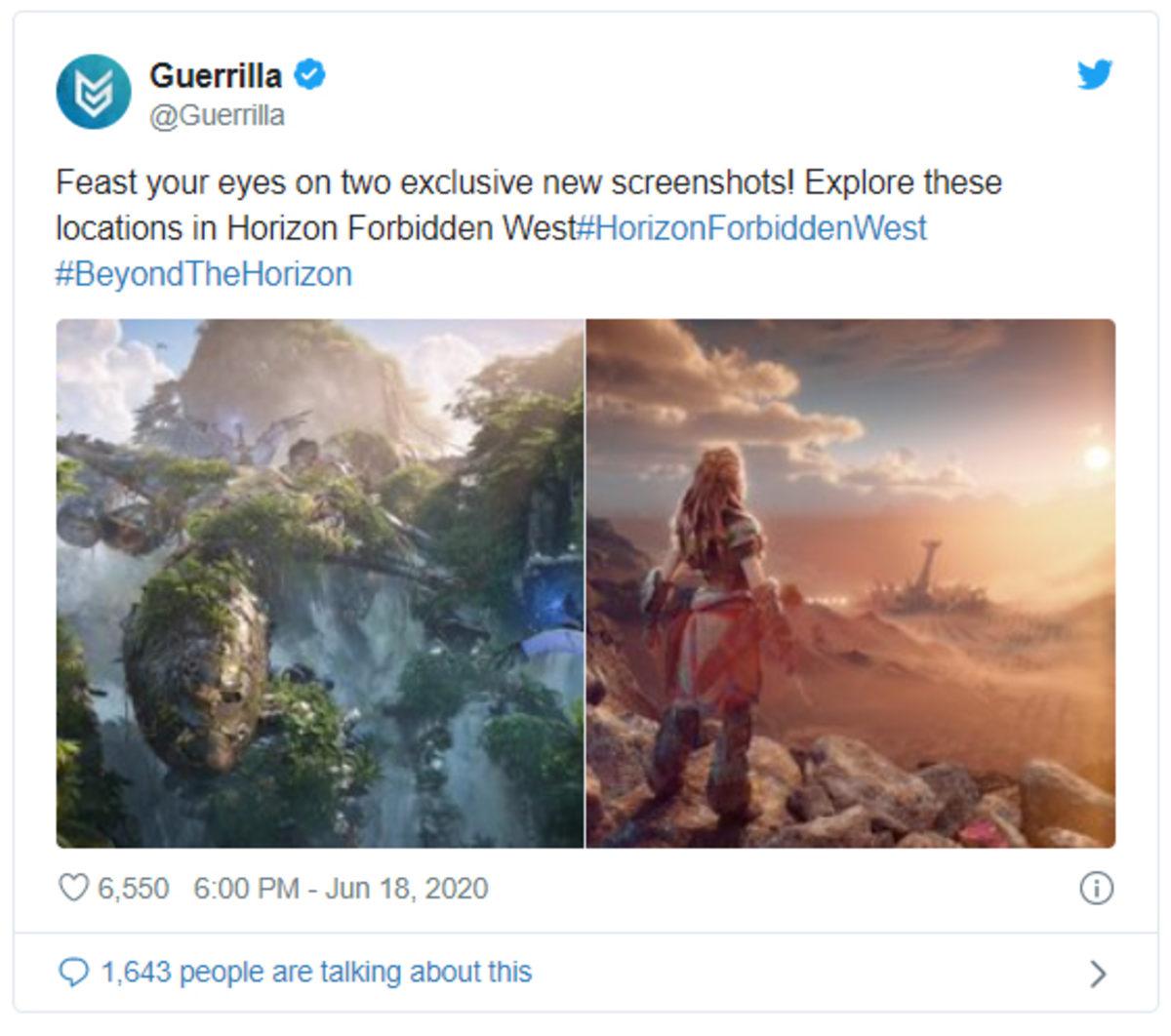 Horizon Forbidden West’ten PS5 ile Çekilmiş İki Yeni Ekran Görüntüsü Geldi