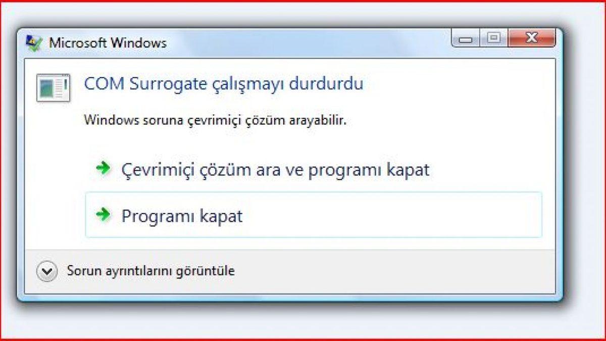 Görev Yöneticisindeki COM Surrogate (dllhost.exe) Virüs mü?