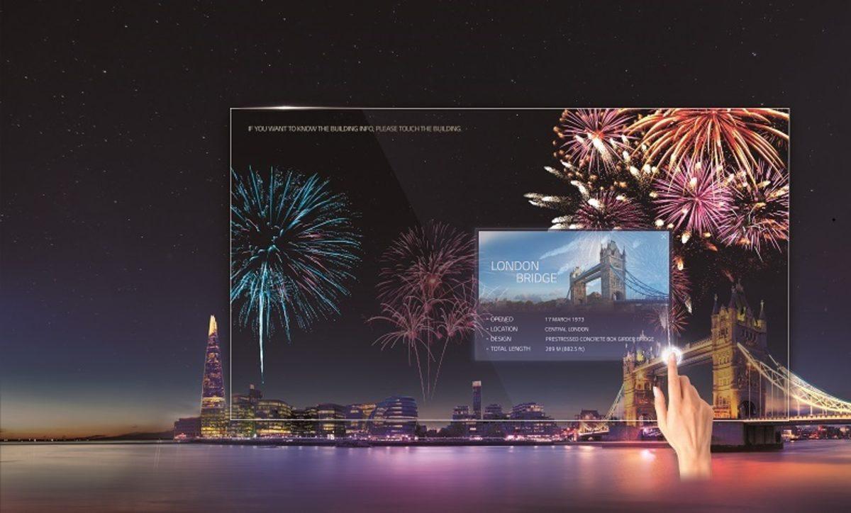 LG, Yeni Şeffaf OLED Dokunmatik Ekranını Tanıttı