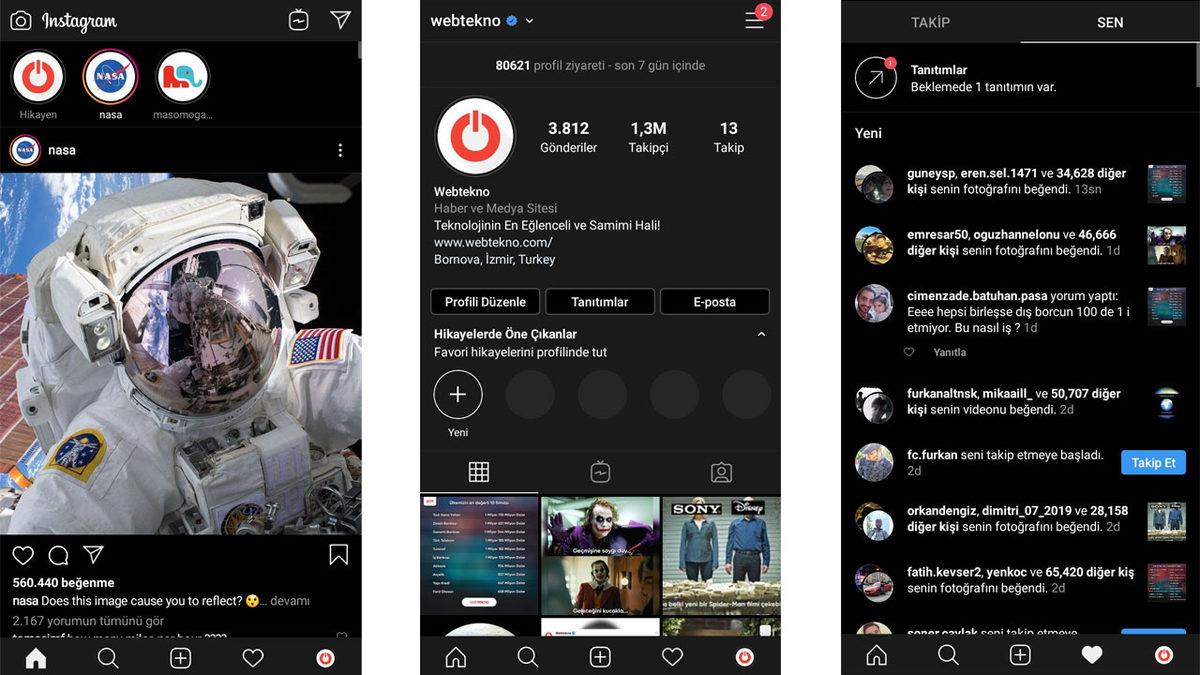 Instagram Karanlık Mod, Android ve iOS’ta Nasıl Kullanılır?