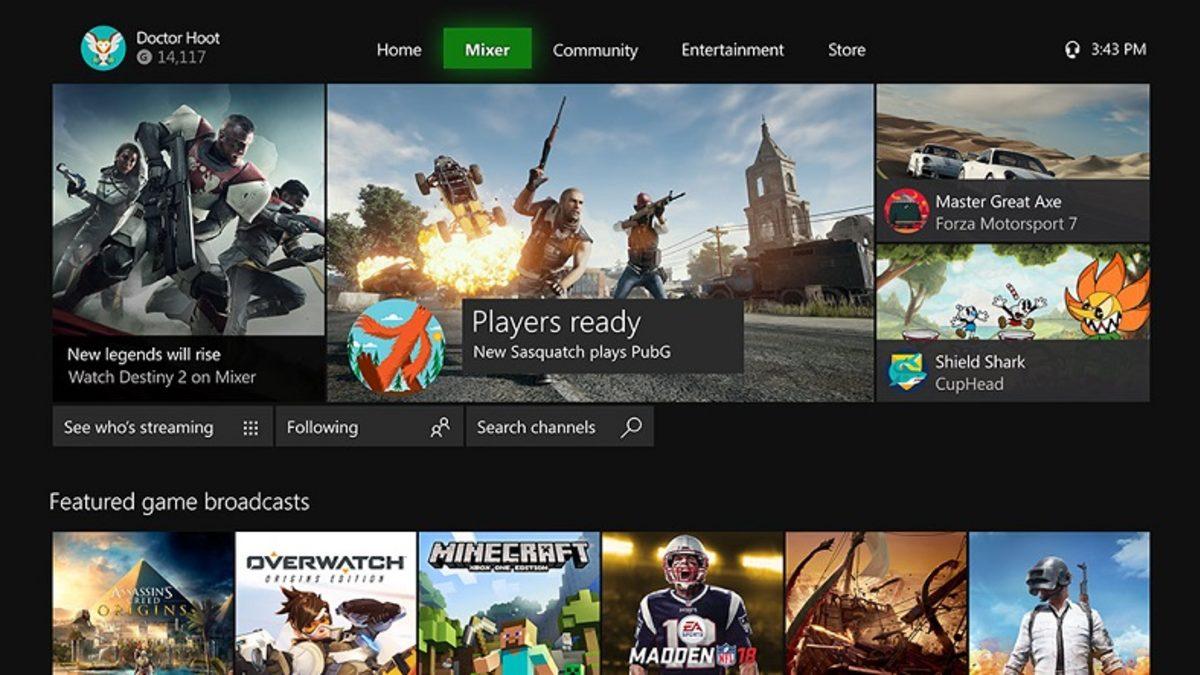 Facebook Gaming, Mixer Gibi Xbox One Arayüzüne Eklenmeyecek