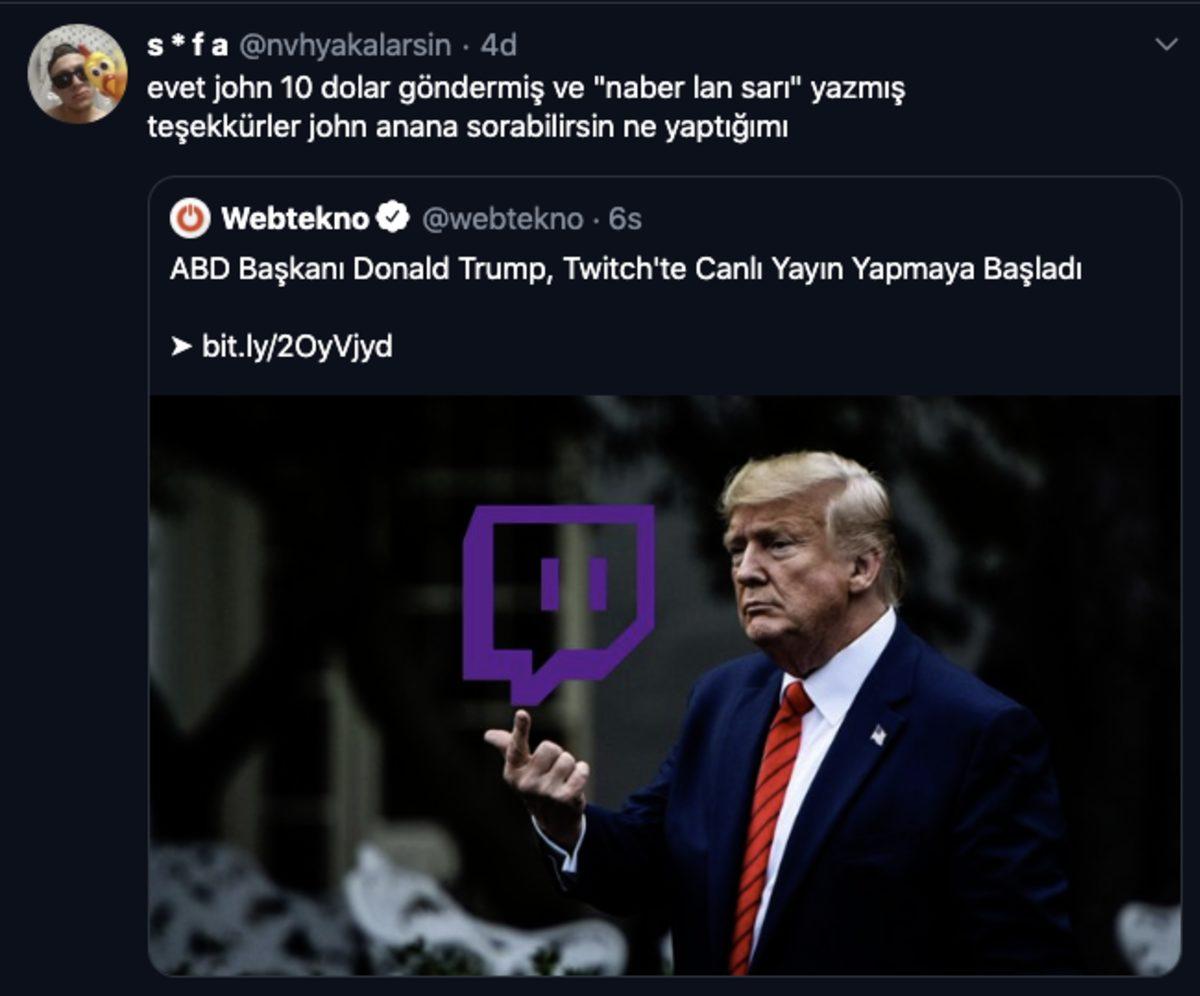 Trump’ın Twitch Yayıncısı Olma Kararına Gelen Birbirinden Komik 30 Yorum