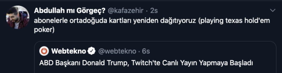 Trump’ın Twitch Yayıncısı Olma Kararına Gelen Birbirinden Komik 30 Yorum