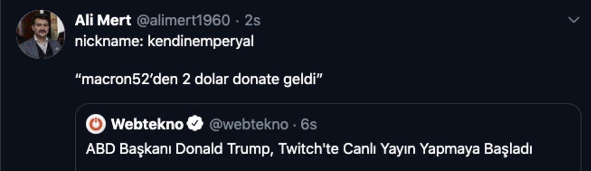 Trump’ın Twitch Yayıncısı Olma Kararına Gelen Birbirinden Komik 30 Yorum