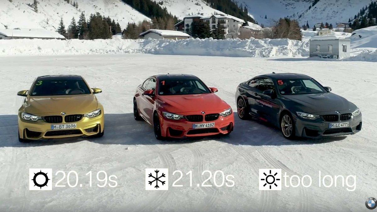 BMW, Yaz ve Kış Lastikleri Arasındaki Farkı Drag Yarışıyla Açıkladı (Video)