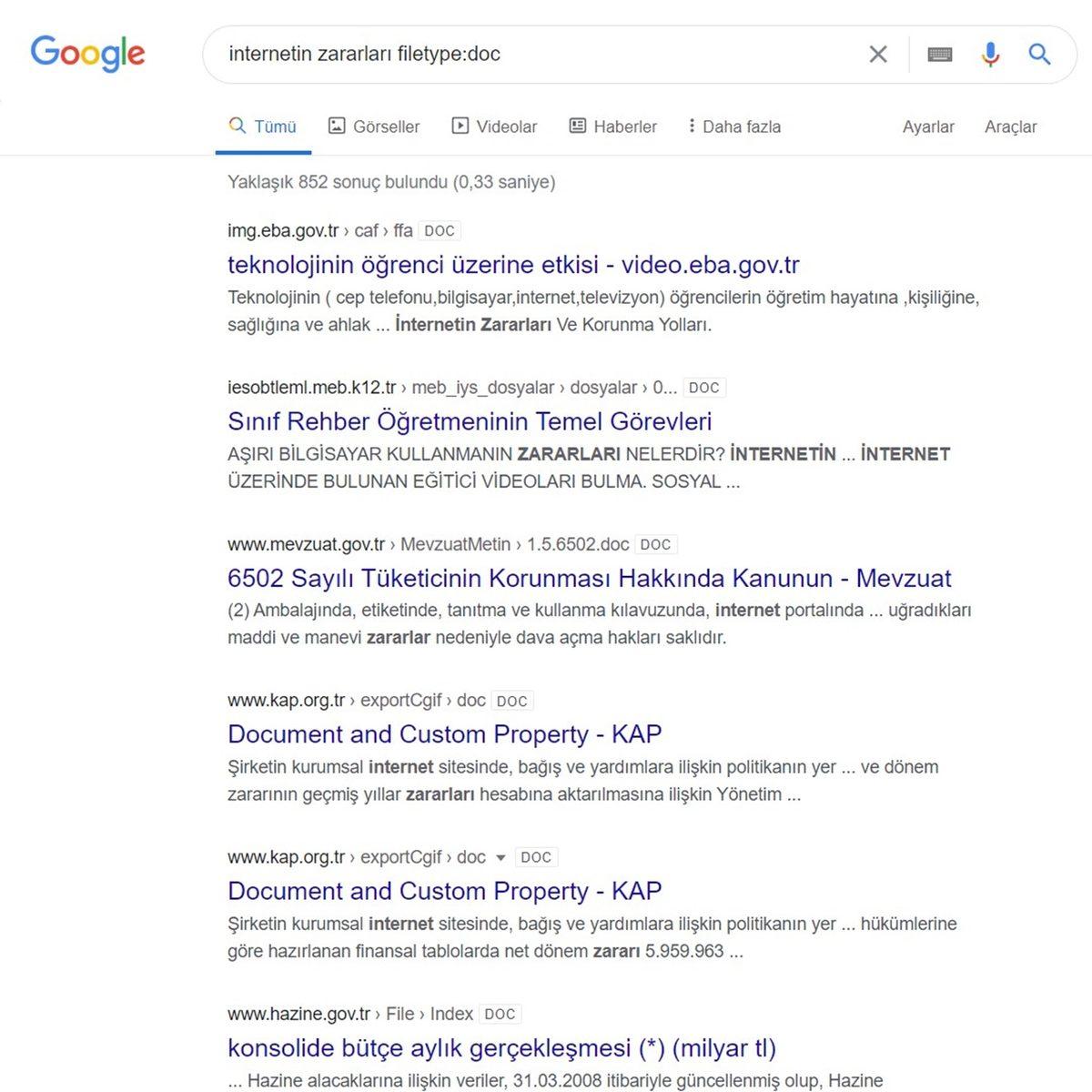 Google’da Muhtemelen Bilmediğiniz 10 Farklı Arama Yöntemi