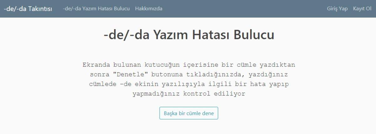 ’-De, -Da’ Ekini Doğru Yazıp Yazmadığınızı Kontrol Eden İnternet Sitesi